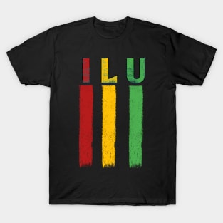 ILU Flag heart T-Shirt